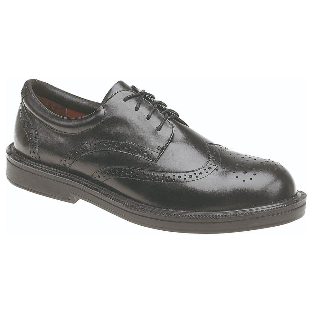 Himalayan 9810 Black Leather Brogue S1P Safety Shoes