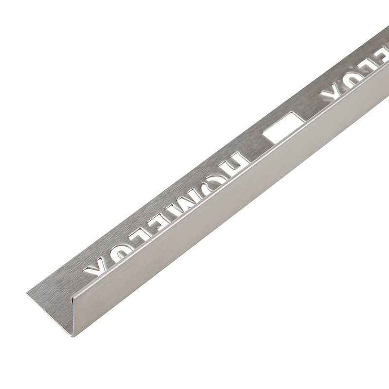 Dural DUROSOL Straight Edge High-Gloss Polished Stainless Steel Tile Trim 2.5m