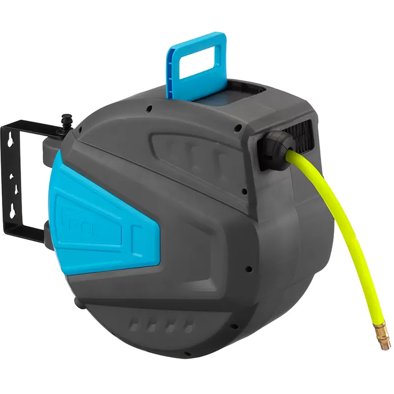 Workshop Pro Hose Reel Hi-Vis Air Hose 15m of 10mm i/d