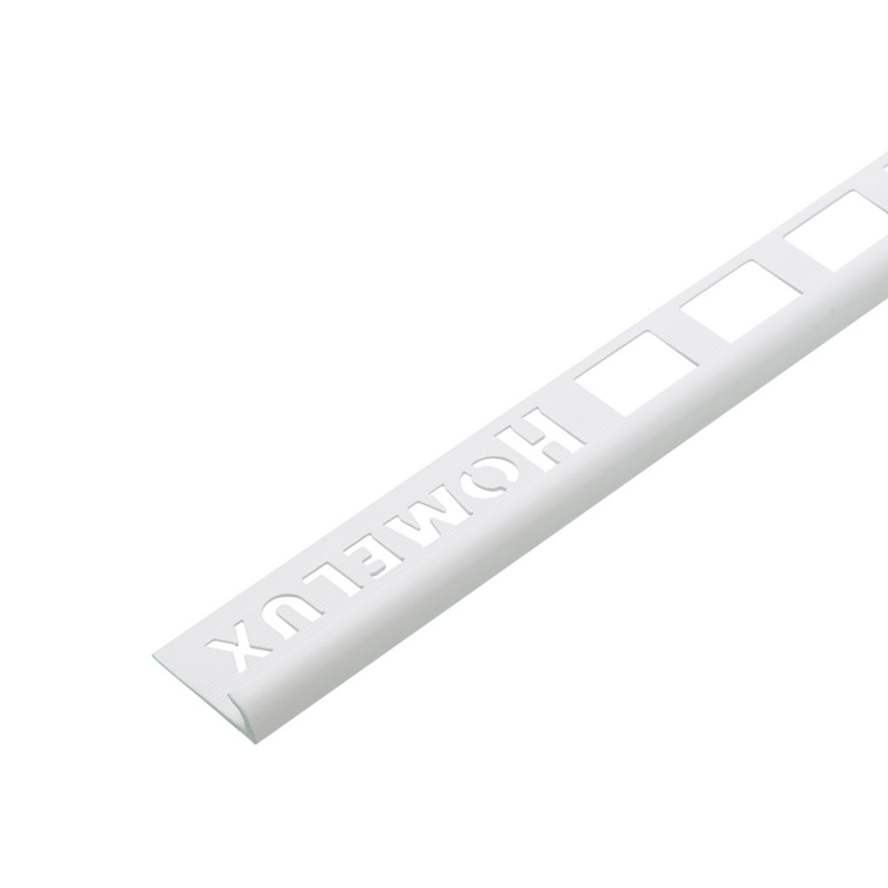 Homelux PVC Round Edge Tile Trim White 2.5m