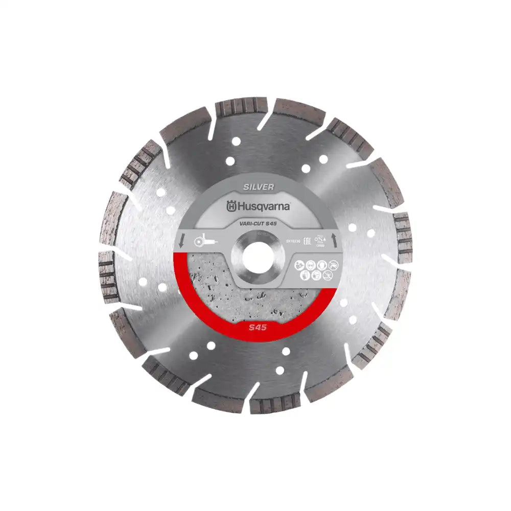 Husqvarna VARI-CUT S45 230x22.2mm Segmented Diamond Saw Blade – Concrete & Brick (Premium)