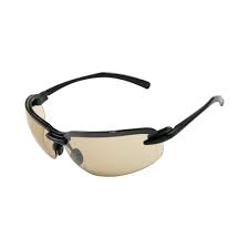 Empiral Metallic UV Protected Safety Goggles, Bronze Mirror Brown Frame - Pack of 12