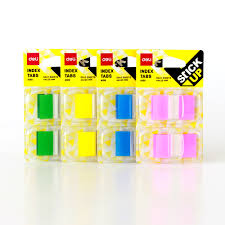 Deli Index Tabs, 45x12mm, Assorted Colours