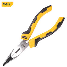 Deli 6" Long Nose Pliers, Used for Precision Gripping in Tight Spaces