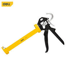 Deli 9" Steel & Aluminum Caulking Gun, Used for Smooth, Lightweight Application