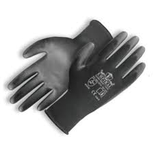 Empiral Gorilla Flex I Polyester Liner Gloves, Nitrile Palm Coating, XL, Black/Grey