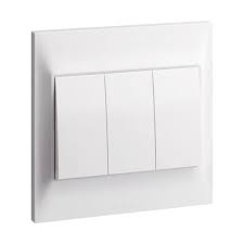 Legrand Belanko White 3 Gang 1W Switch Small Rocker