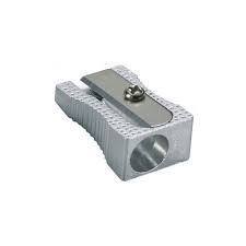 Deli Pencil Sharpener, Single Hole, Aluminium, Pack of 24