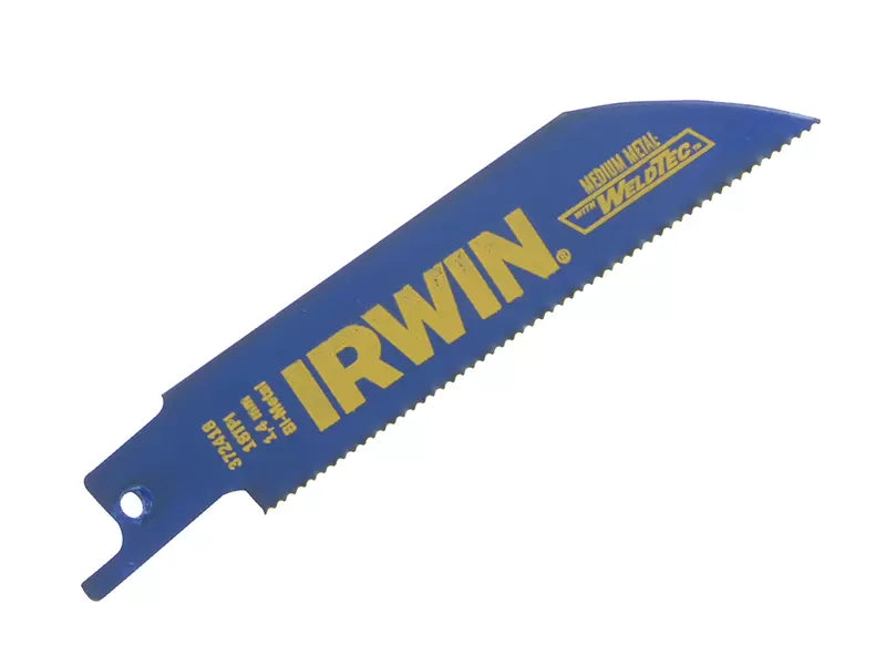 Irwin - IRW10504148 - 418R Sabre Saw Blade Metal Cutting 100mm 18 TPI Pack of 5