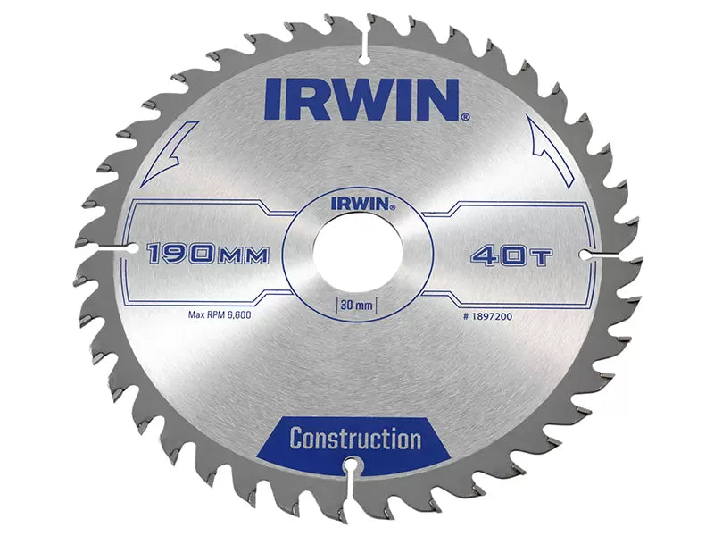 Irwin Circular Saw Blade 190mm