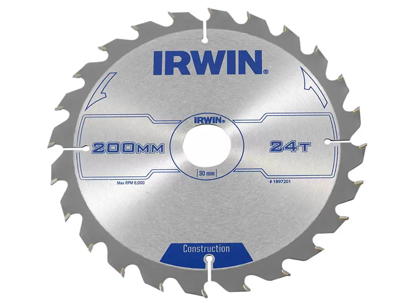 Irwin Circular Saw Blade 200mm 24T