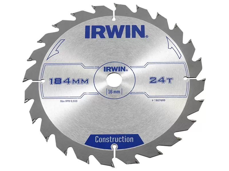 Irwin Construction Circular Saw Blade 184mm