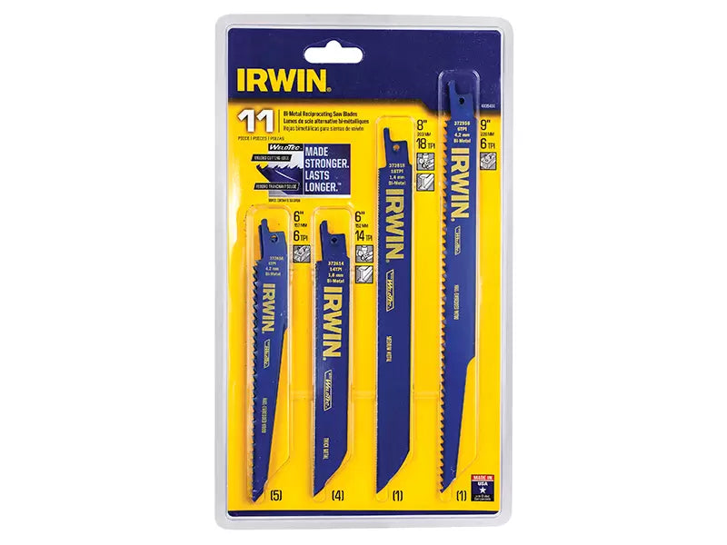 Irwin Reciprocating Blade Set 11pc