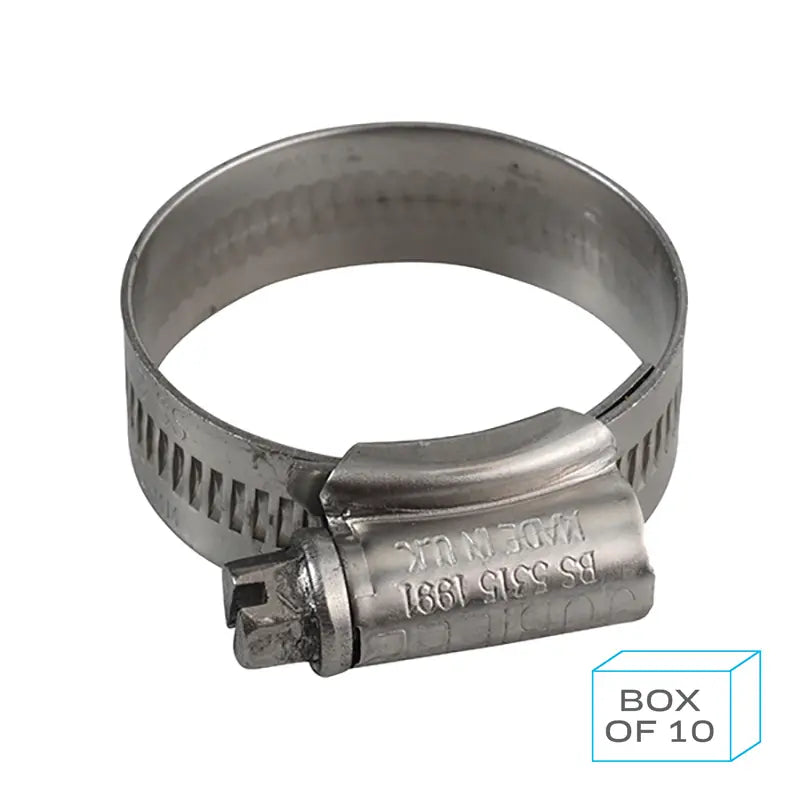 Jubilee Hose Clip Size 1 25-35mm 304 Stainless Steel Box of 10