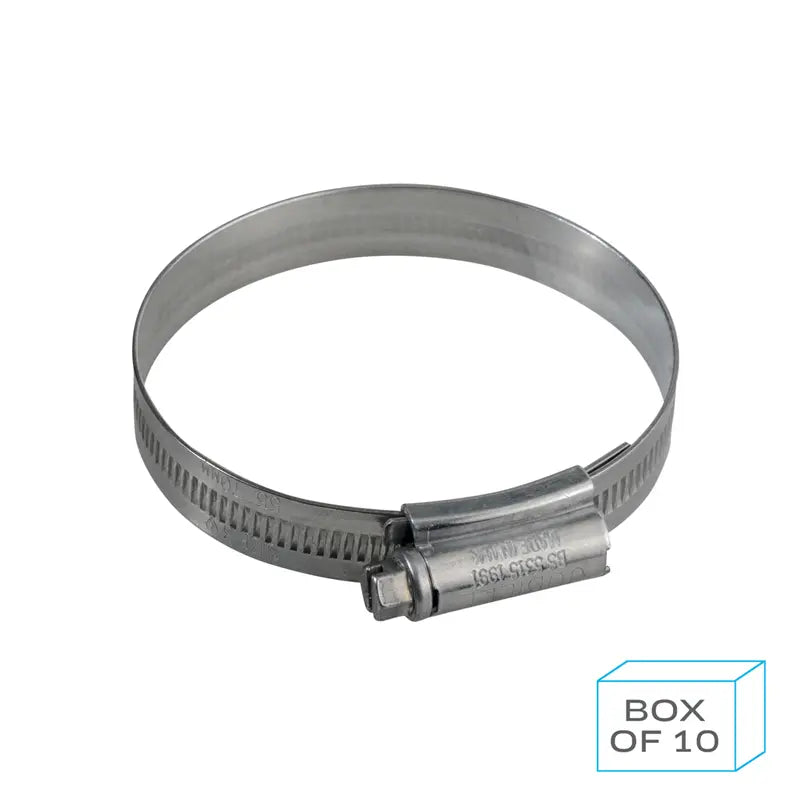 PCL JC5570/ST - Jubilee Hose Clip Size 3 (55-70mm) 304 Stainless Steel (Supplied in Box of 10)