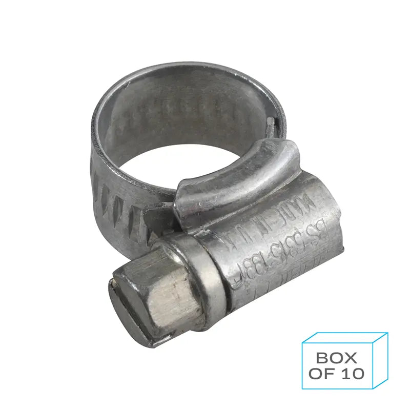 PCL JC9512/ST - Jubilee Hose Clip Size 000 (9.5-12mm) 304 Stainless Steel (Box of 10)