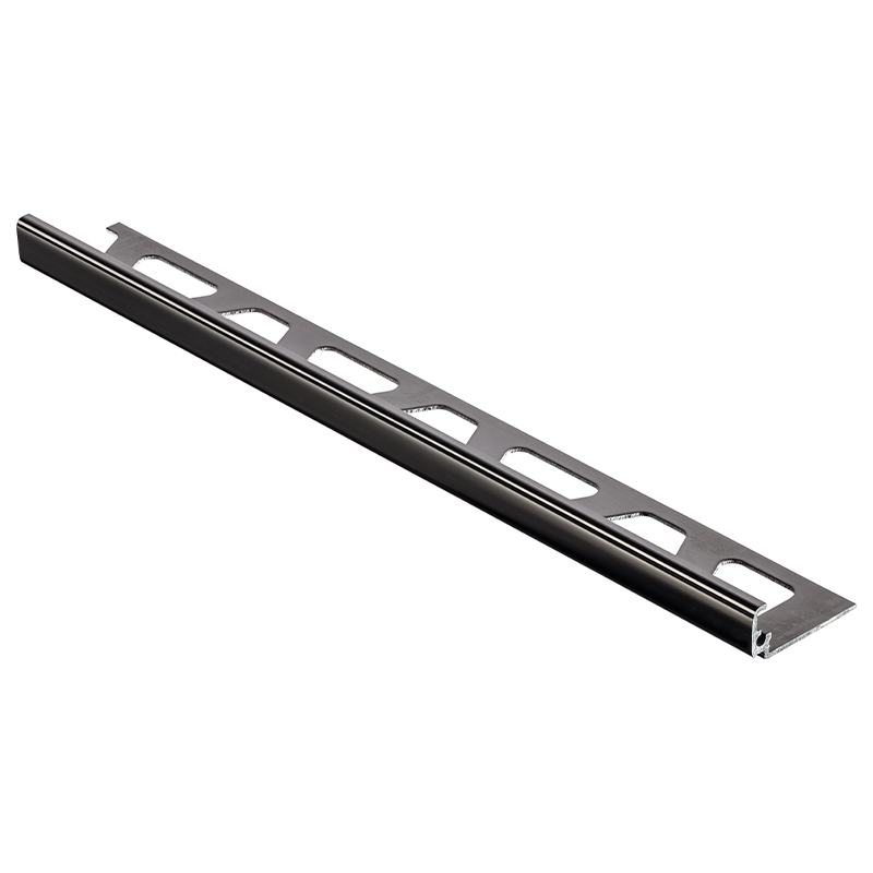 Schluter JOLLY-AGSG Straight Edge Bright Black Anodised Aluminium Tile Trim 2.5m