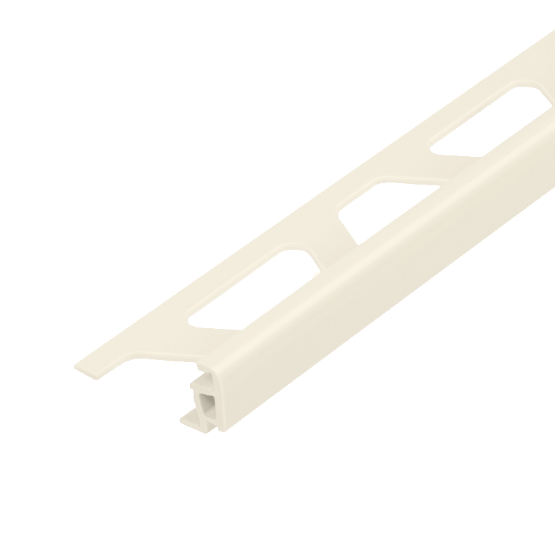 Schluter JOLLY-P Coloured PVC Straight Edge White Tile Trim 2.5m