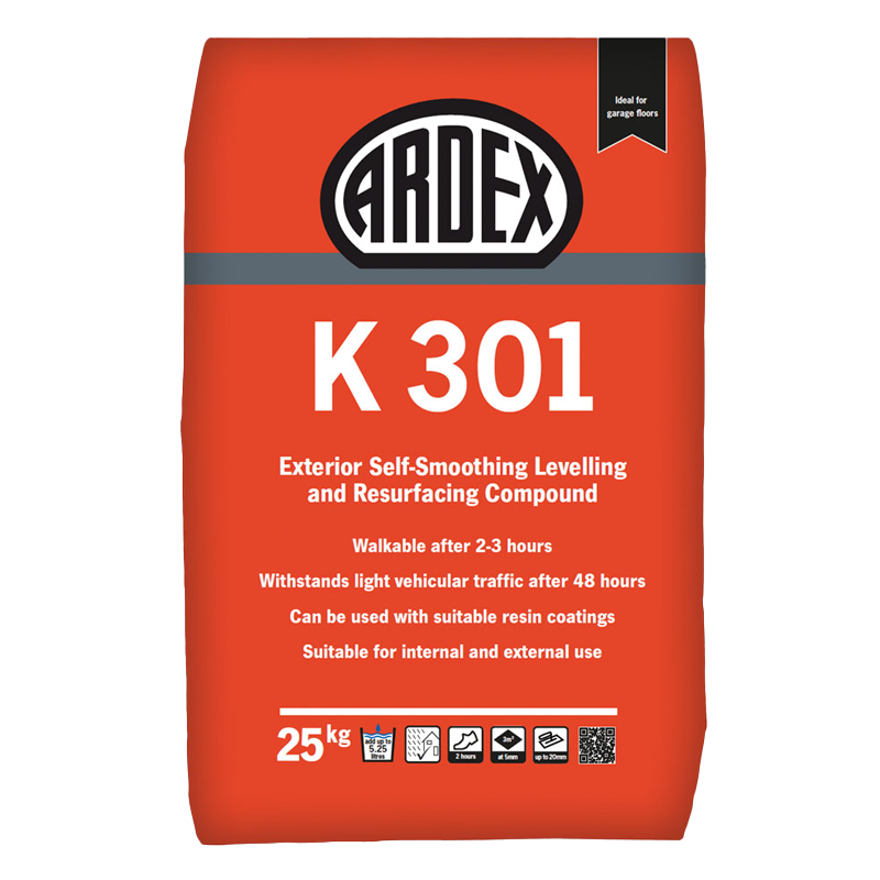 Ardex K301 External Self-Levelling Compound 25kg Grey