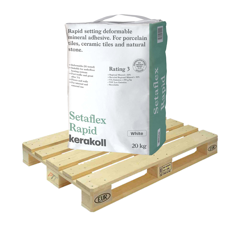 Kerakoll Setaflex Rapid White Full Pallet 20kg