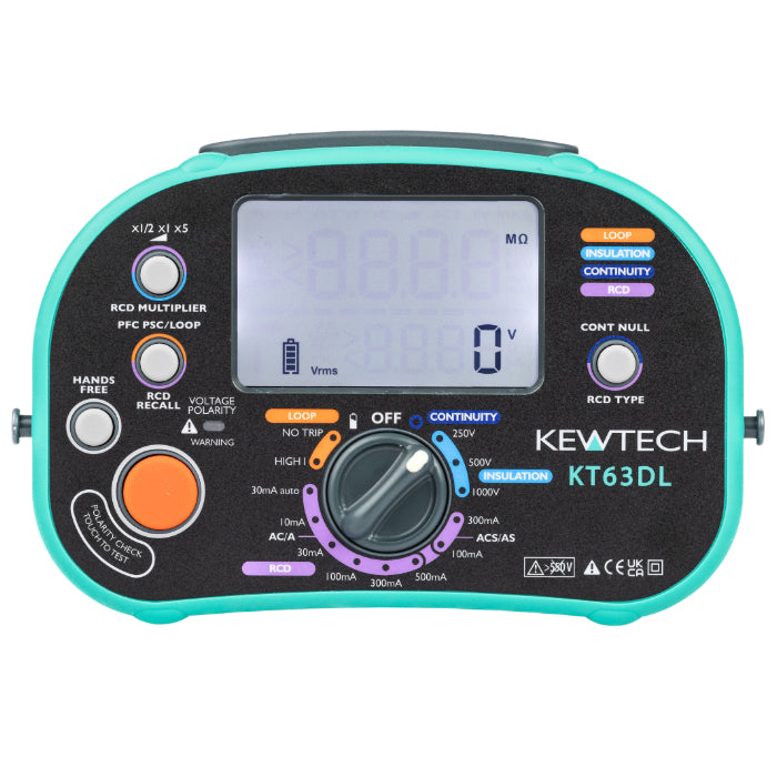 Kewtech KT63DL Multifunction 5 in 1 Tester