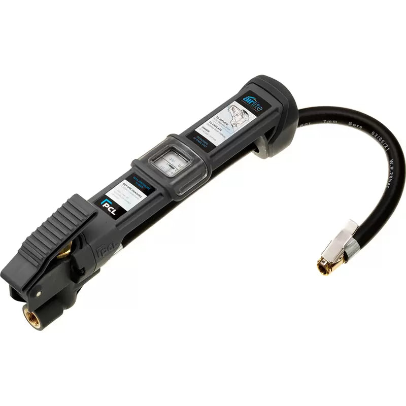 PCL LAG1H08 - airlite eco Tyre Inflator 0.4m Hose Euro Clip-on Connector