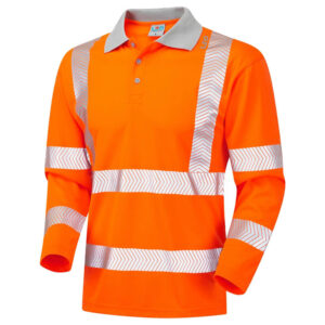 Leo Workwear P08 Barricane Class 3 Long Sleeved Polo Shirt