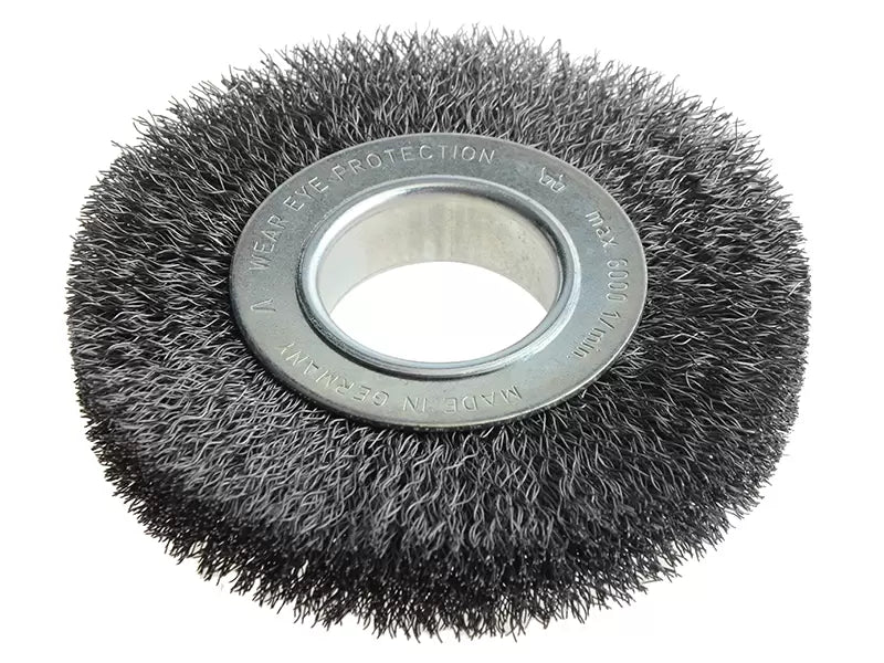 Lessmann - LES334162 - Wheel Brush D125mm x W20-22 x 40 Bore Steel Wire 0.30 + Adaptors Set 2