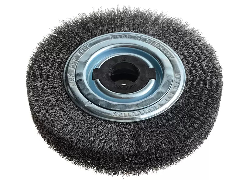 Lessmann - LES366163 - Wheel Brush D200mm x W40-45 x 80 Bore Steel Wire 0.30 + Adaptors Set 4 +1