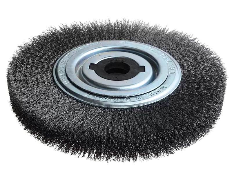 Lessmann - LES377162 - Wheel Brush D250mm x W30-35 x 100 Bore Steel Wire 0.30 + Adaptors Set 4 +1