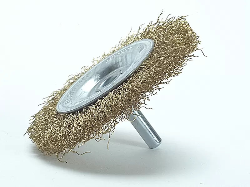 Lessmann - LES41013607 - DIY Wheel Brush 75 x 10mm, 0.25 Brass Wire