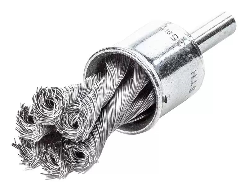 Lessmann - LES454278 - Knot End Brush with Shank 22mm, 0.35 Steel Wire