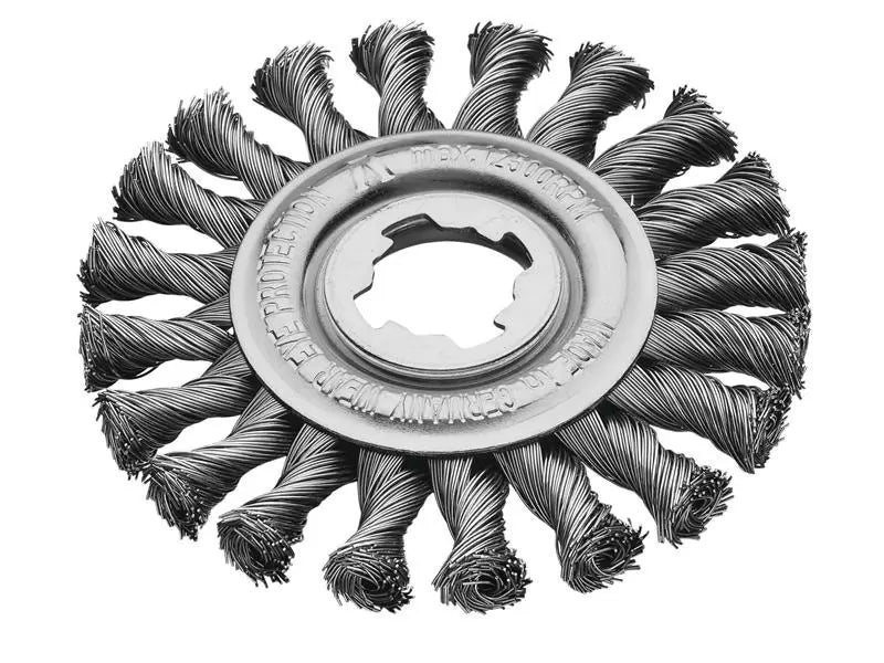 Lessmann - LES47221X - X-Lock Steel Knot Wheel Brush 115mm Non Spark