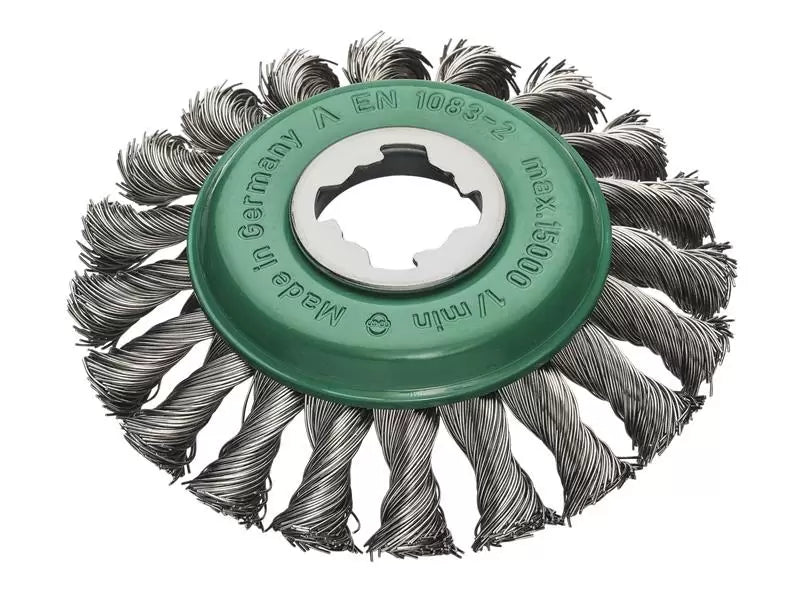 Lessmann - LES47285X - X-Lock Stainless Steel Knot Bevel Brush 115mm Non Spark