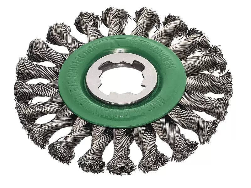 Lessmann - LES47381X - X-Lock Stainless Steel Knot Wheel Brush 125mm Non Spark