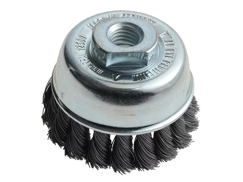Lessmann - LES482117 - Knot Cup Brush 65mm M14x2.0, 0.35 Steel Wire