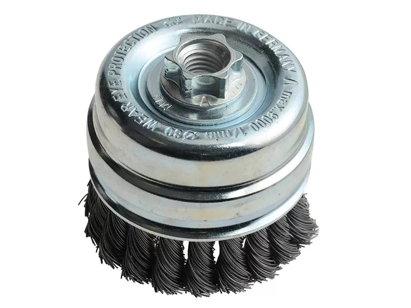 Lessmann - LES484217 - Knot Cup Brush 80mm M14x2, 0.50 Steel Wire*