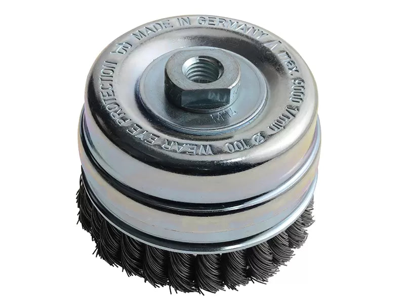 Lessmann - LES486217 - Knot Cup Brush 100mm M14x2.0, 0.50 Steel Wire*