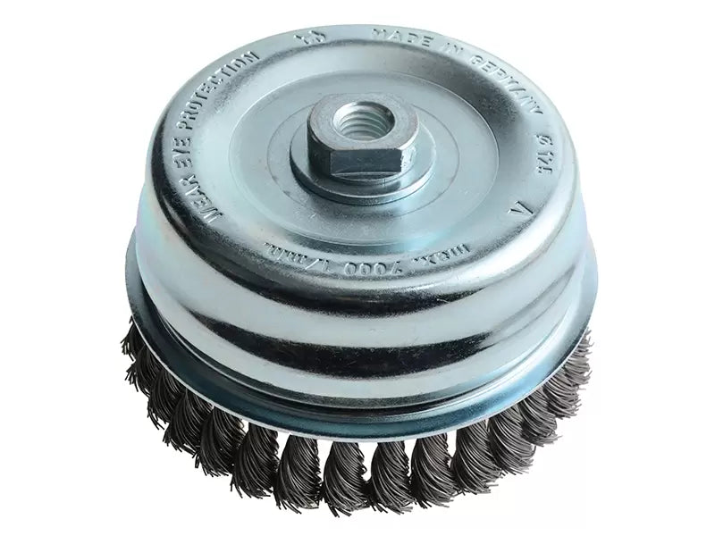 Lessmann - LES487217 - Knot Cup Brush 125mm M14x2.0, 0.50 Steel Wire*