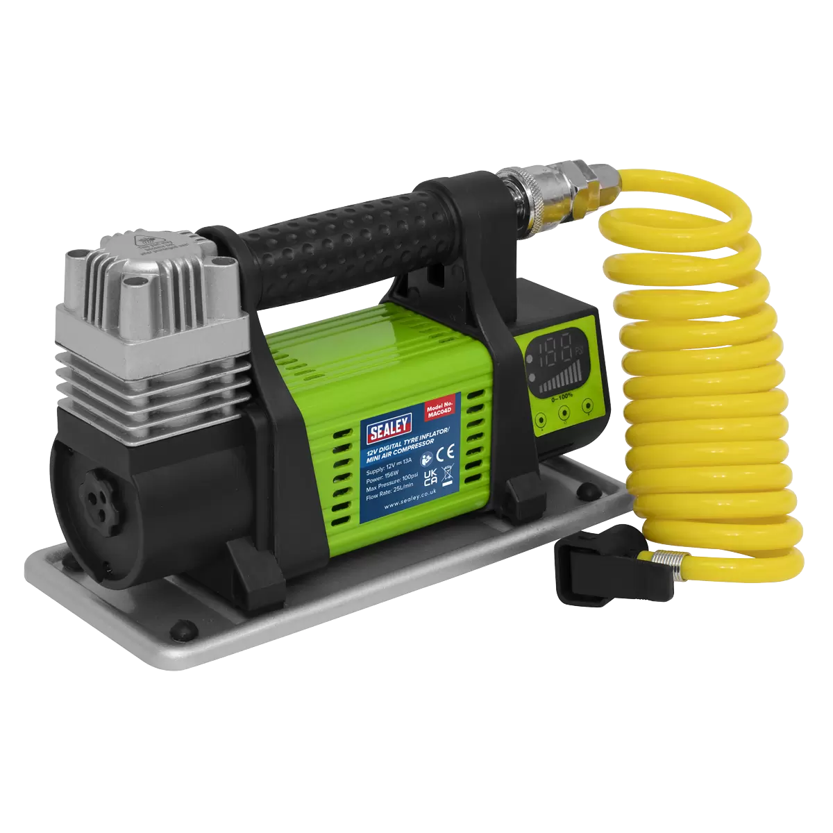 Sealey - MAC04D - Digital Tyre Inflator/Mini Air Compressor 12V
