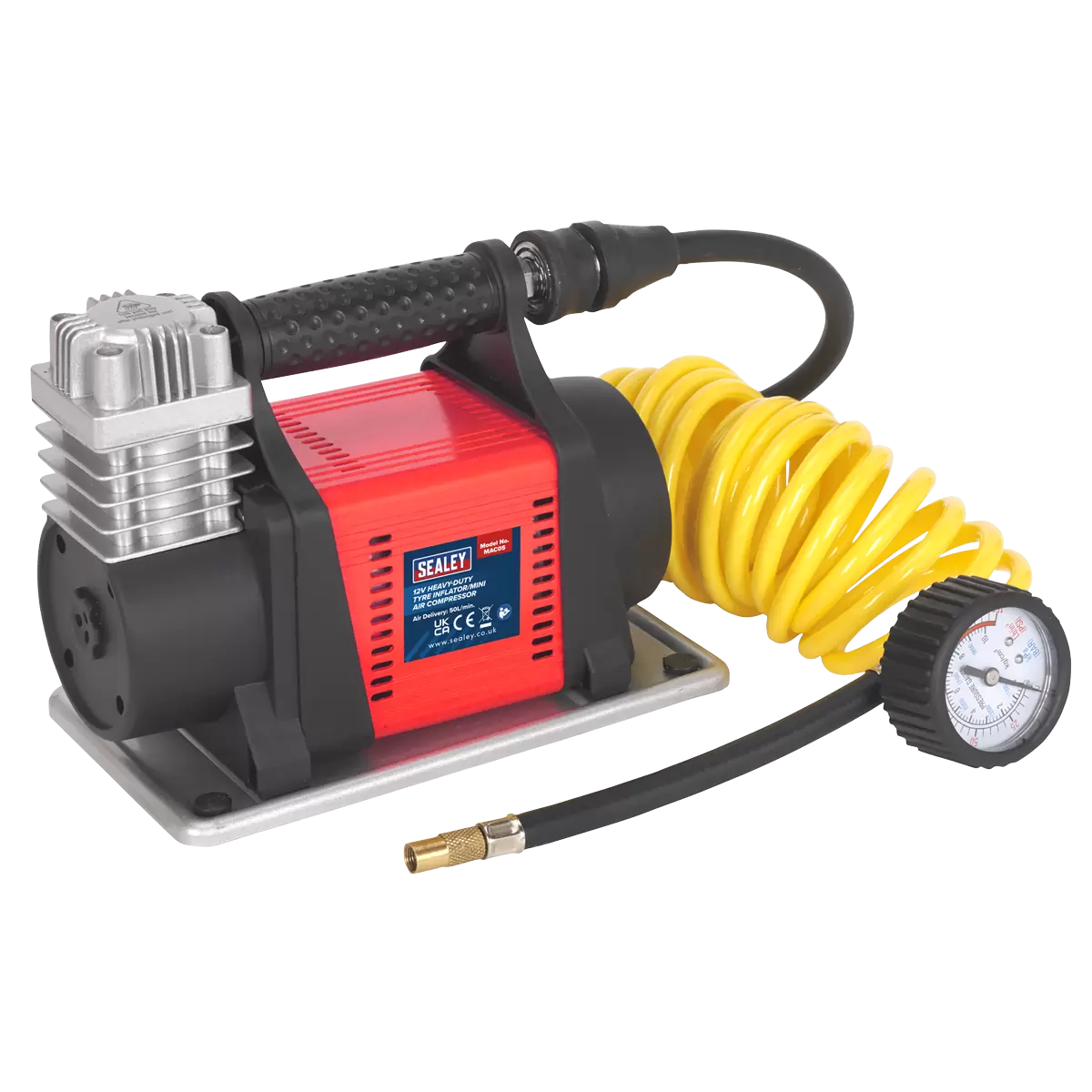 Sealey - MAC05 - Heavy-Duty Tyre Inflator/Mini Air Compressor 12V