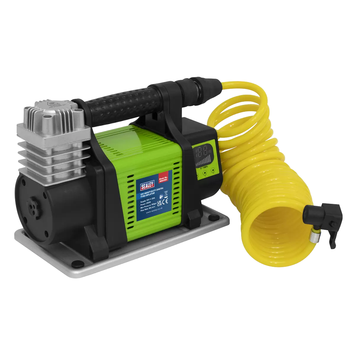 Sealey - MAC05D - Heavy-Duty Digital Tyre Inflator 12V