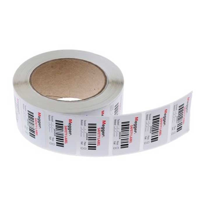 Roll of 1000 Barcode Labels Megger