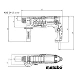 Metabo KHE 2445 SDS-Plus Rotary Hammer, 2.8kg, 3-Mode, 800W, 220V