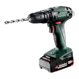 Metabo SB 18 18V Cordless Hammer Drill, 13mm, 2-Speed, with 2x 2.0Ah Batteries, Charger & Case