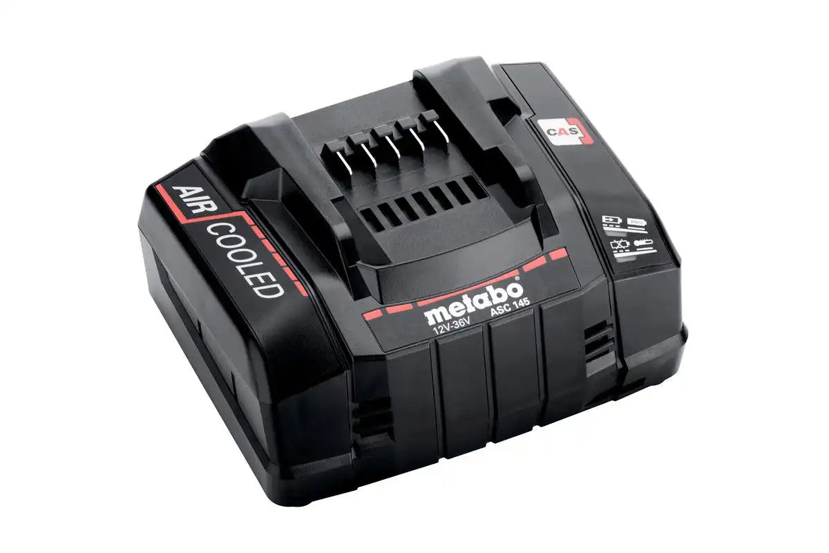Metabo ASC 145 Air-Cooled Quick Charger, 12–36V, 145W, 110–120V