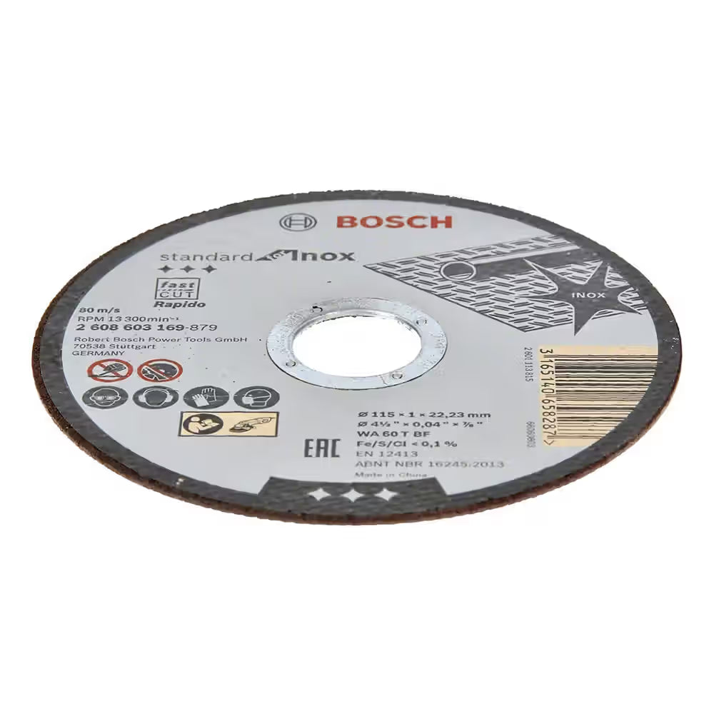 Bosch Inox Rapido Cutting Disc for Stainless Steel - 115mm | 2608603169