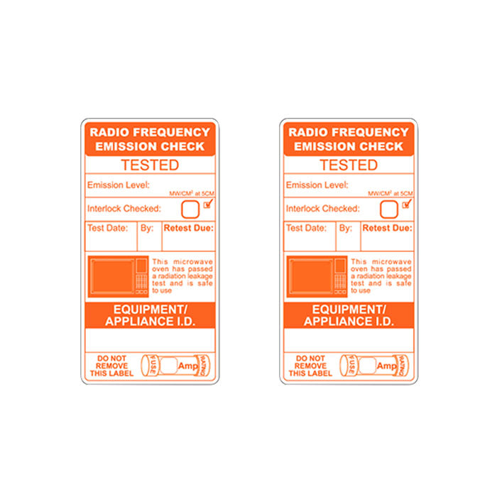 Microwave Emission Labels