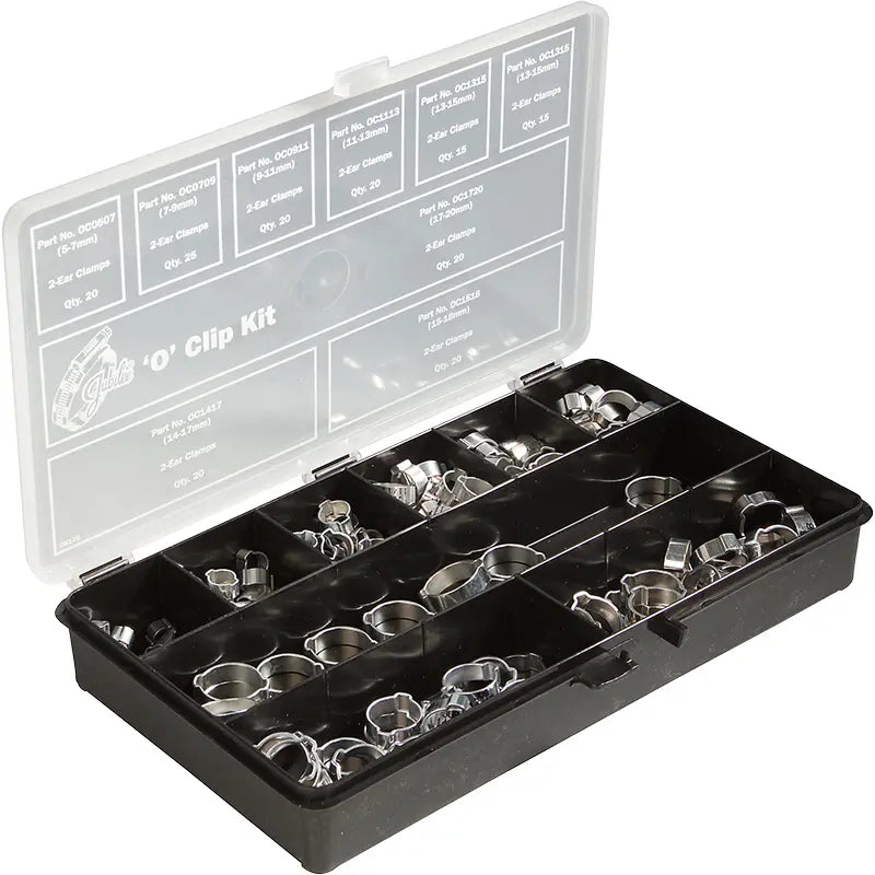 PCL OK175 - Jubilee O Clip Kit 175 Clips Only (Contained in a Plastic Box)