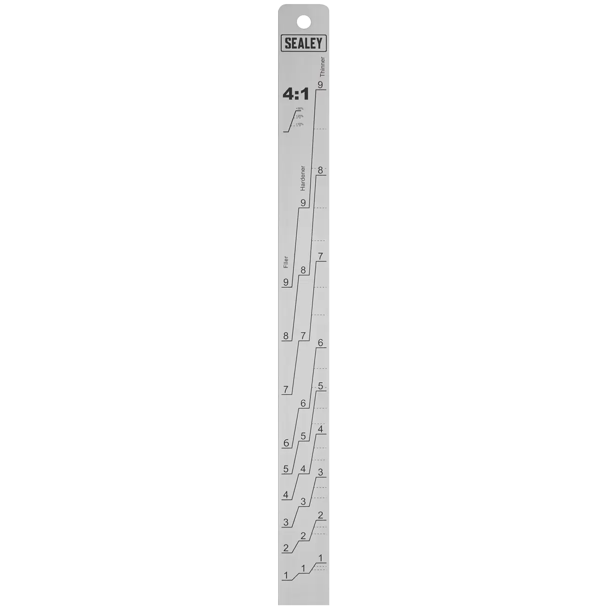Sealey - PA04 - Aluminium Paint Measuring Stick 2:1/4:1